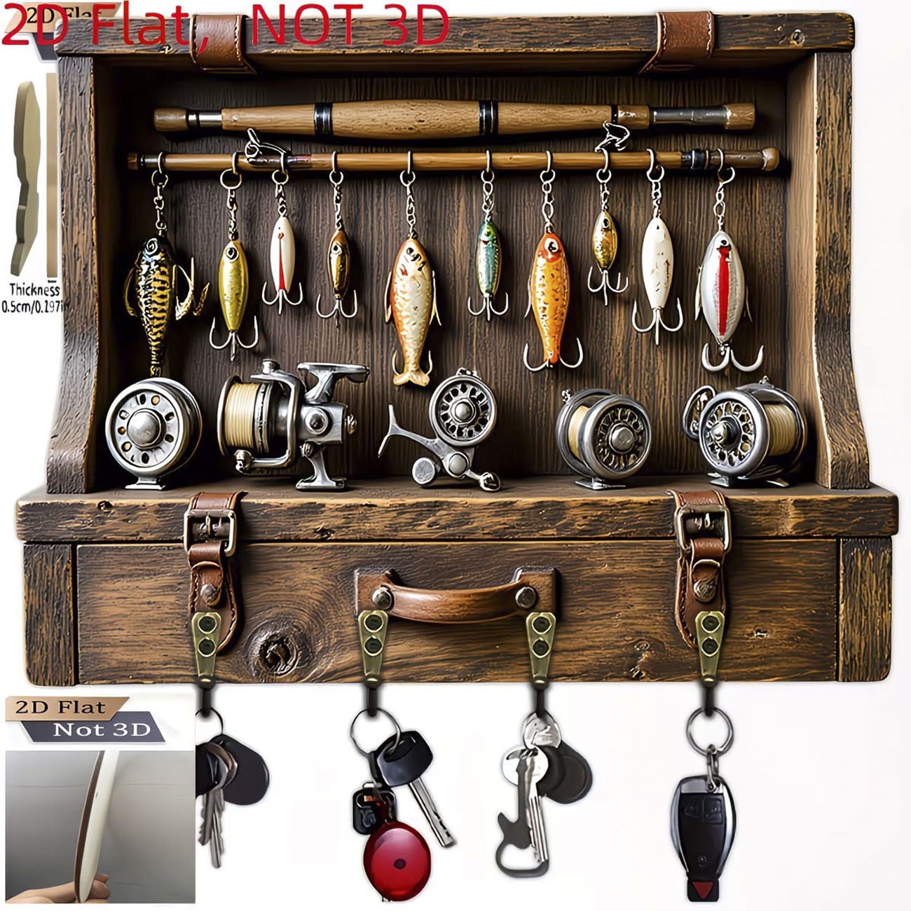 Portachiavi Vintage a Forma di - Fishing Line Spooler recensione e prezzo