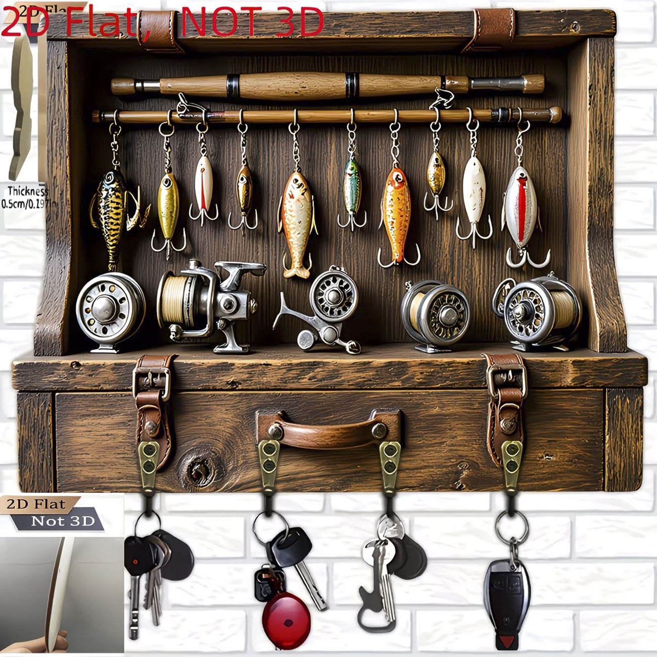 Portachiavi Vintage a Forma di - Fishing Line Spooler recensione e prezzo