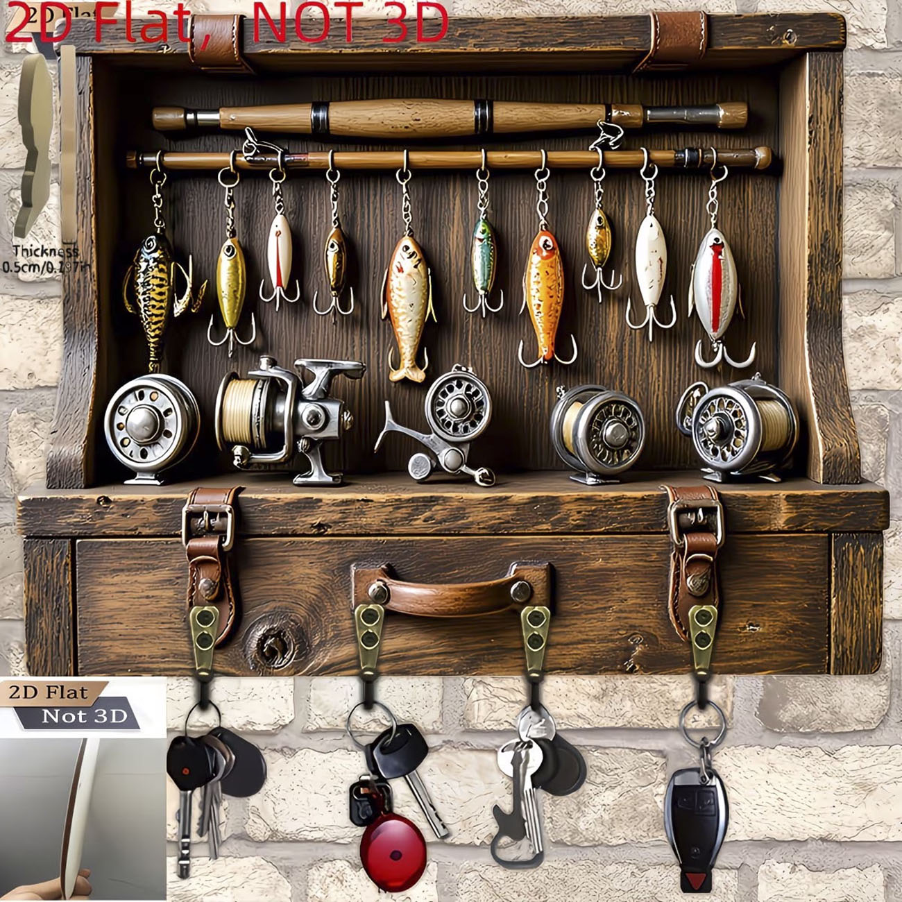 Portachiavi Vintage a Forma di - Fishing Line Spooler recensione e prezzo